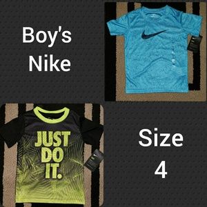 👕2 Boy's Nike Dri-fit Shirts